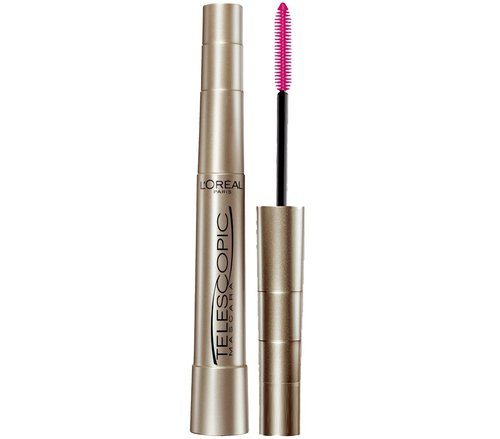 L’Oreal Paris Telescopic Mascara - Volume & Length Formula, Washable, Blackest Black, 0.27 Fl Oz.