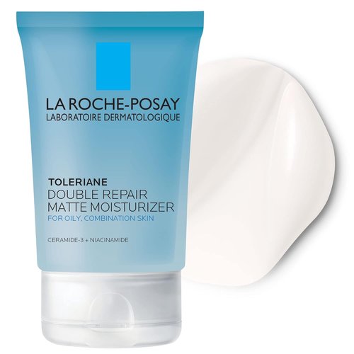 La Roche-Posay Toleriane Double Repair Matte Face Moisturizer - Oil-Free Daily Hydration for Oily Skin | SPF 30, Non-Comedogenic