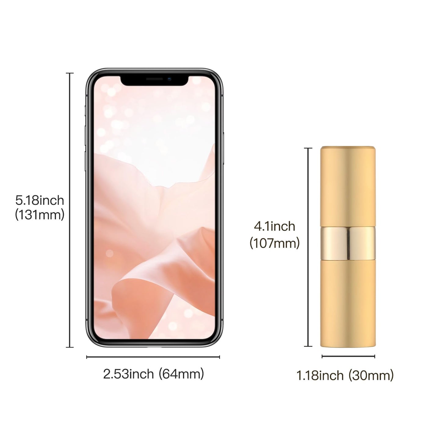 owlyee Perfume Travel Refillable Atomizer Bottle: Cologne Spray Mini for Refill - Empty Fragrance Sprayer for Men - Large Size 20ML Black