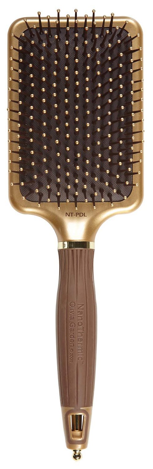 Olivia Garden Ceramic + Ion Nano Thermic Hair Brush - Ultimate Heat Protection & Styling