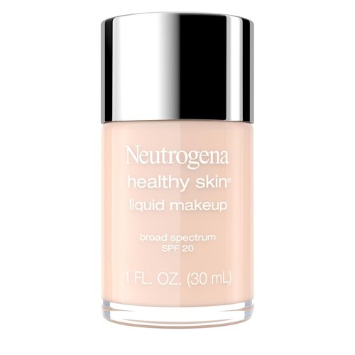 Neutrogena Healthy Skin Liquid Foundation - Lightweight Medium Coverage with SPF 20 | Natural Ivory 20, 1 fl. oz