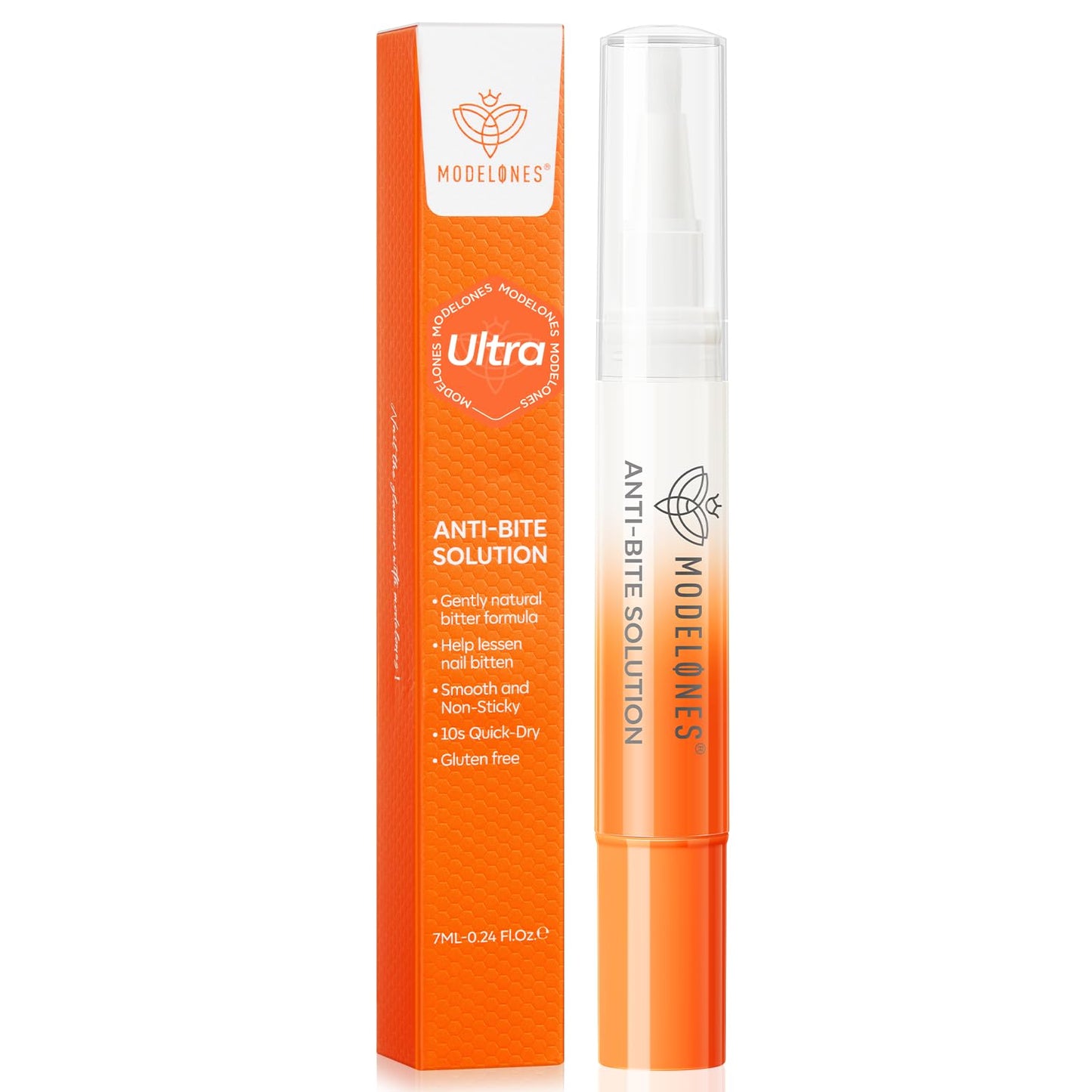 modelones Nail Biting Treatment for Kids Stop Biting Pen Bitter Nail Biting Prevention for Kids Thumb Sucking Deterrent Quick Dry No Bite Nail Polish Nail Repair for Damaged Nails Care 0.24 Fl Oz