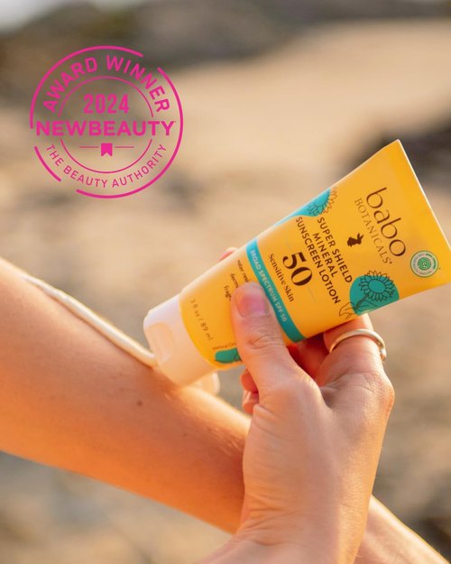 Babo Botanicals Sheer Mineral Sunscreen Lotion SPF 50 - Lightweight, Water-Resistant & Fragrance-Free for Sensitive Skin | 3 Fl Oz