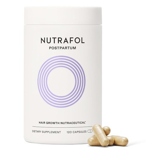 Nutrafol Postpartum Hair Growth Supplements - Clinically Tested for Thicker Hair & Less Shedding | 1 Month Supply