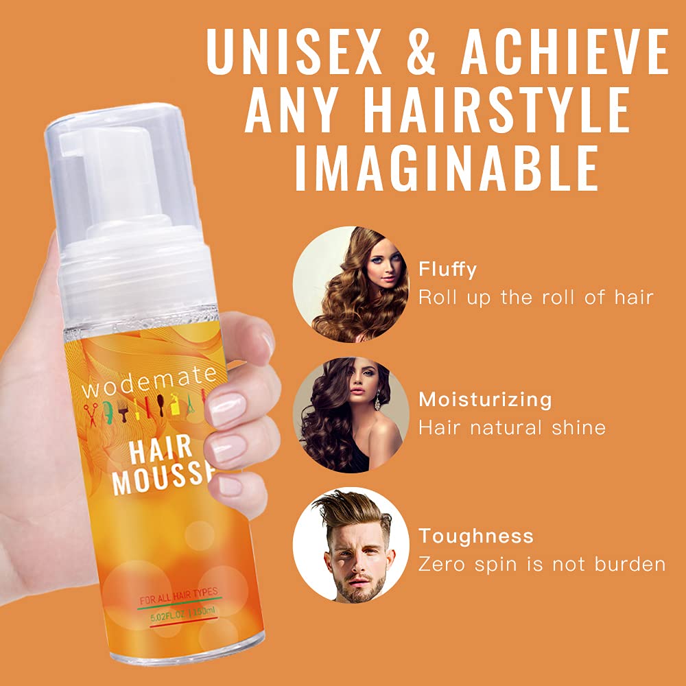 Skiennix Mousse for Curly Hair - Extra Firm Edge Control, Humidity Resistant, 150ml