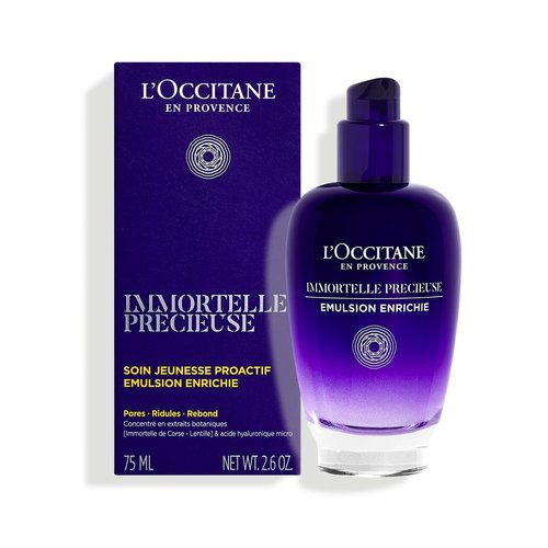 L'OCCITANE Immortelle Precious Enriched Emulsion - Hydrating Anti-Aging Formula | 2.60 fl oz