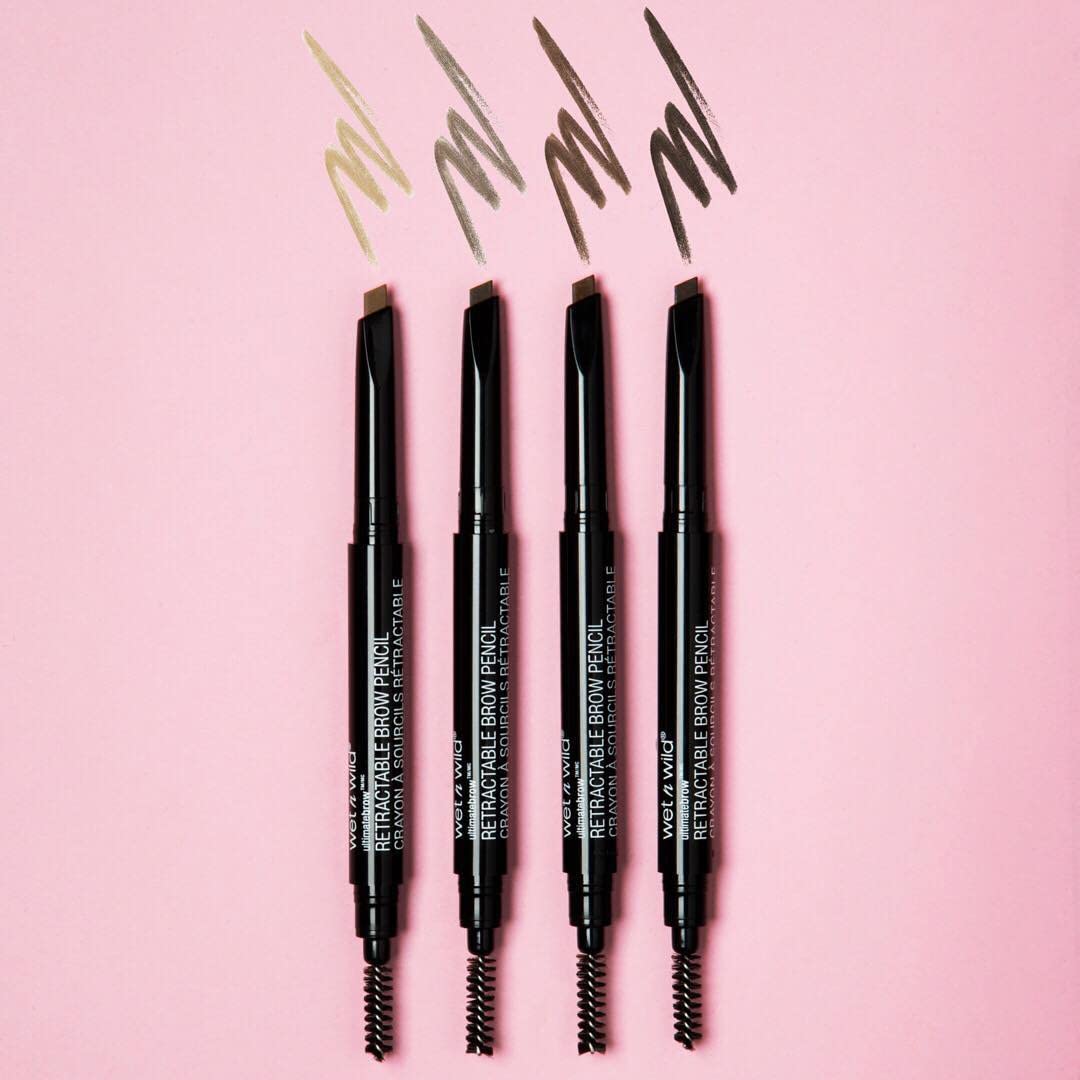 Wet n Wild Ultimate Eyebrow Definer Pencil - Ash Brown | Dual-Sided Brush for Perfectly Shaped Brows