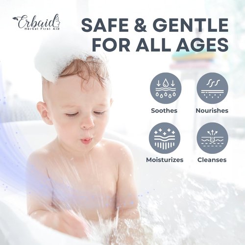 Natural Goat Milk Baby Soap Bar - Gentle Unscented Wash for Sensitive Skin | Eczema Relief & Moisturizing Oatmeal & Honey - Made in USA