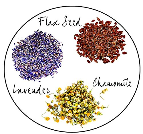 Peacegoods Eye Pillow Gift Pack - Washable Cover refillable case - Lavender Flax Chamomile Weighted - microwavable Yoga Headache Relief - Soft Cotton - Purple red