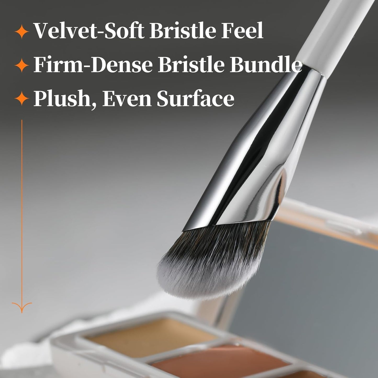 Albeaut Concealer Brush - Angled Precision Makeup Tool for Flawless Under Eye Blending