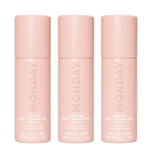 MONDAY HAIRCARE VOLUME Dry Shampoo with Collagen, oil-absorbing ideal for Thin & Fine Hair 50ML (3 Pack)
