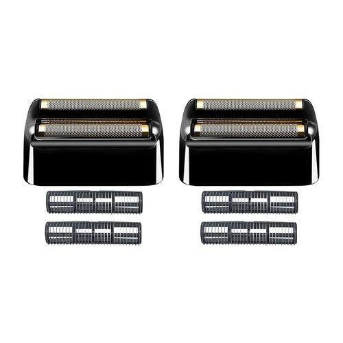 BaBylissPRO Replacement Foil and Cutters for Double FXFS2 Metal Shaver - Black 2-Pack