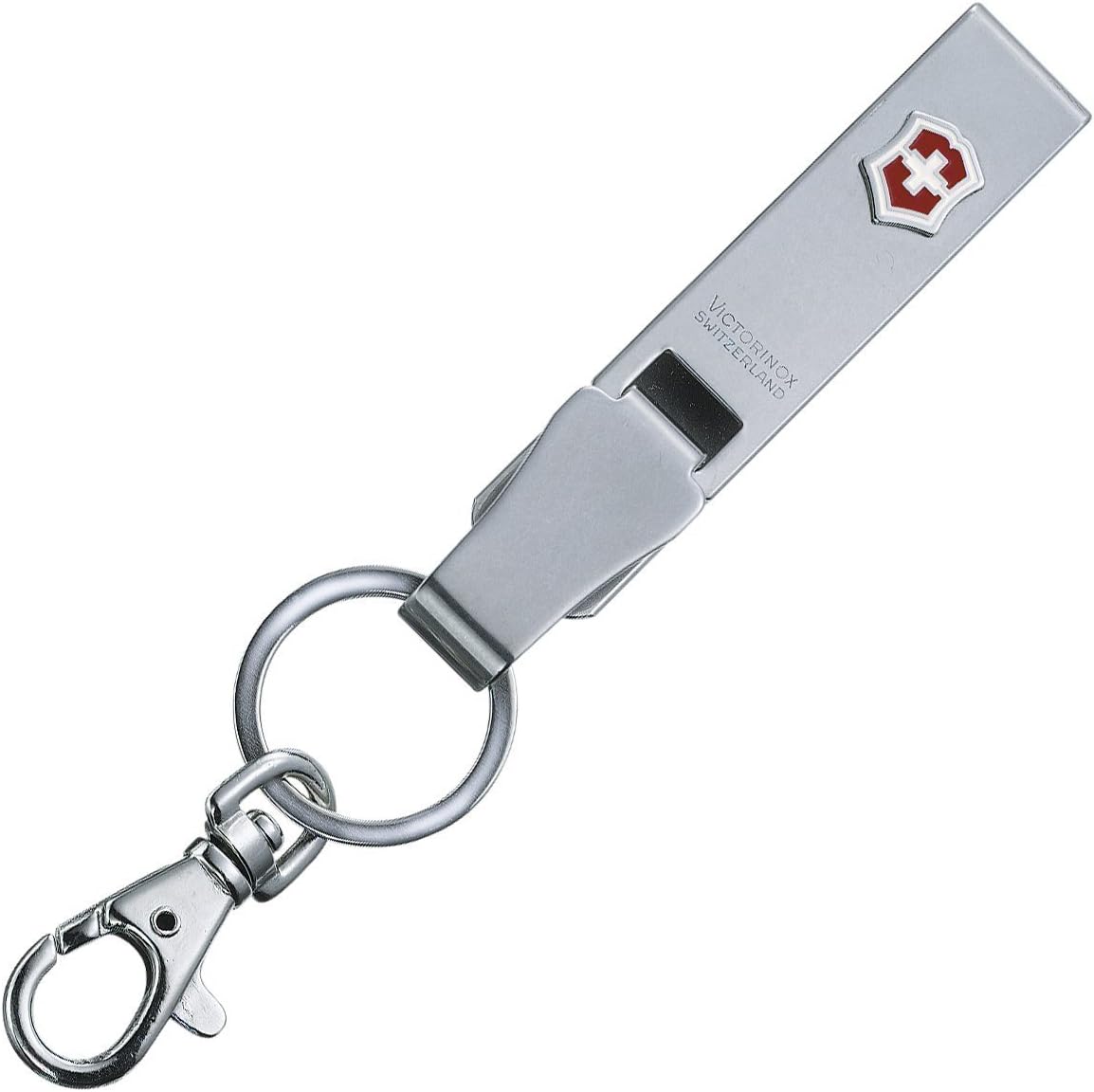 Victorinox Keychain Multi Clip - Lightweight Metal Belt Hanger in Silver & Black | Perfect Gift