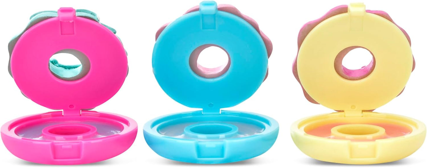 iScream Lip Balm Trio - Sprinkle Donuts Shaped Watermelon, Strawberry & Vanilla Scents