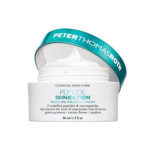Peter Thomas Roth | Peptide Skinjection™ Moisture Infusion Cream - Refillable Hydrating Moisturizer for Firmness, Elasticity & Fine Lines - 21 Amplified Peptides