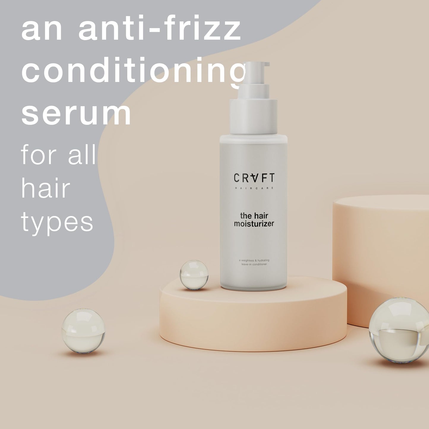 CRVFT Daily Hair Moisturizer for Women [OIL] | Women's Hair Serum | For Dry and Damaged Hair | Anti Frizz Argan Oil Hair Serum Scented [3.38oz]