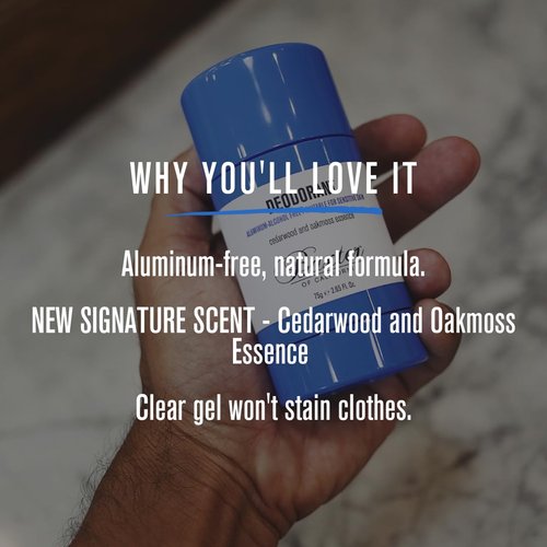 Baxter of California Deodorant - Aluminum & Alcohol-Free Clear Stick with Cedarwood & Oakmoss | 2.65 Ounce