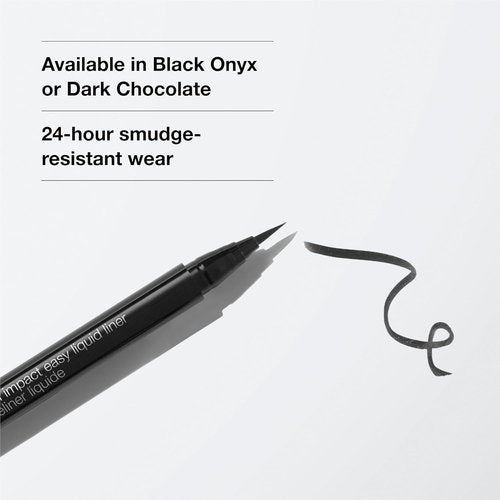 Clinique High Impact Easy Liquid Eyeliner - Waterproof, Long-Lasting, Smudge-Resistant | Safe for Sensitive Eyes