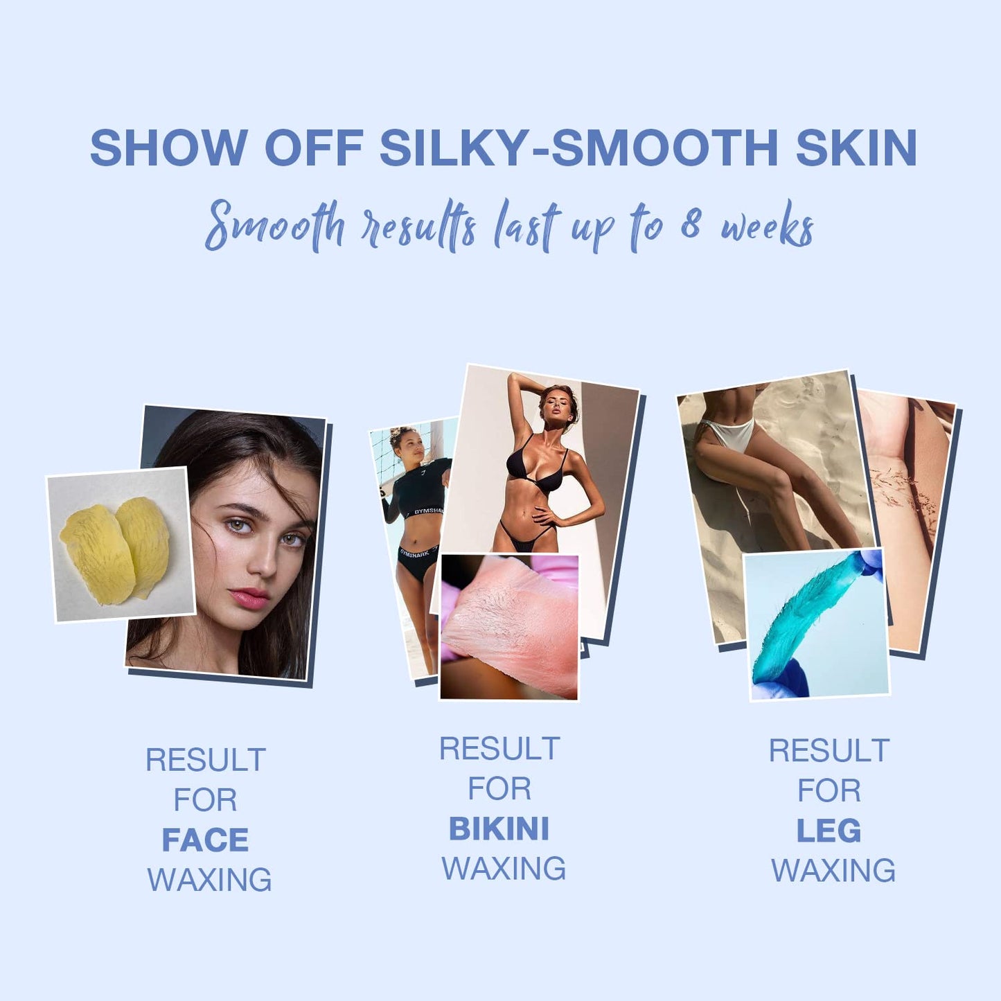 PURECLEAN Waxing kit, Hair Removal Home Wax Warmer, Hard Wax Kit with 4 Formula Hard Wax Beads for Full Body, Legs, Face, Eyebrows, Bikini Women Men At Home Waxing