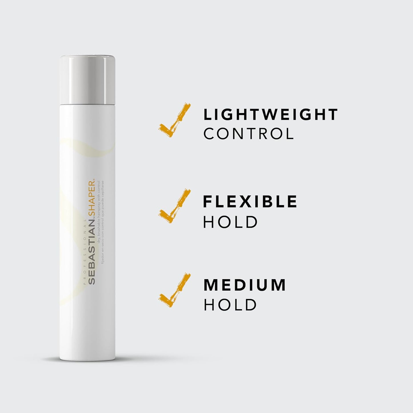 Sebastian Professional Shaper Hairspray - Flexible Medium Hold | Brushable Styling Control for All Hair Types