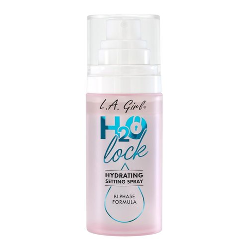 L.A. Girl H2O Lock Setting Spray - Bi-Phase Hydrating Makeup Mist with Aloe Vera & Vitamin E | Dewy Finish