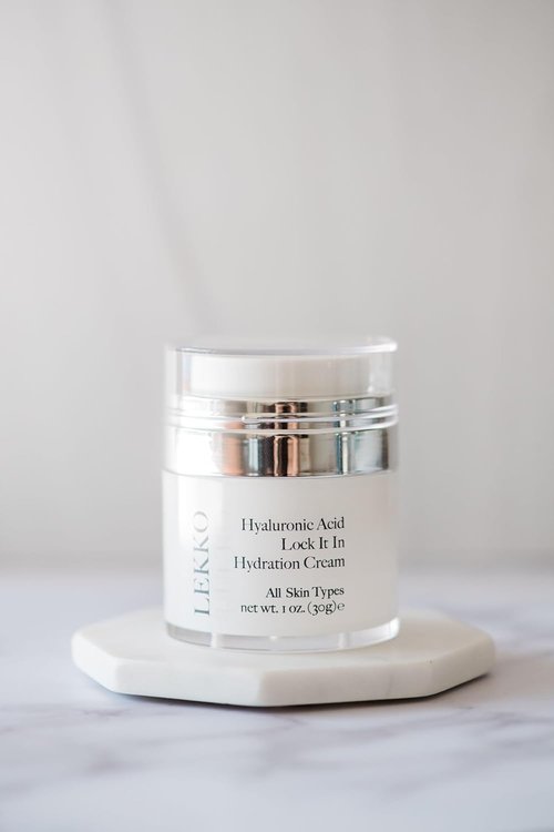 LEKKO Aesthetics Hyaluronic Acid Hydration Cream - Deep Moisture Formula (1.0 Fl Oz)