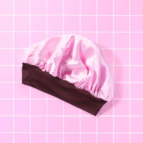 GIMME Beauty Sweet Dreams Satin Bonnet - Ultra-Soft & Breathable Sleep Bonnet for Frizz-Free Hair - Pink, 1 Count
