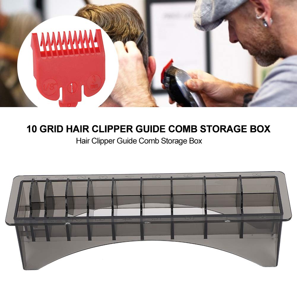 Watris Veiyi Clipper Guard Holder - Professional Barber Comb Case for Universal Hair Clippers