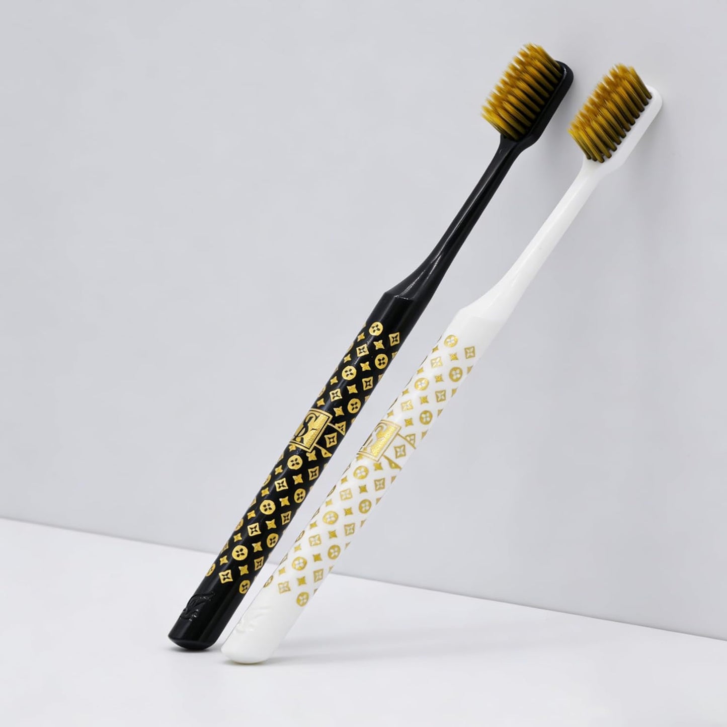 Skiennix Medium Manual Toothbrush Pack - 6 Deep Cleaning Toothbrushes for Sensitive Teeth & Gums | Gold Edition