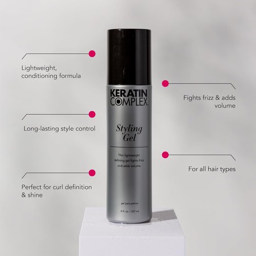 Keratin Complex - Professional Styling Gel for Strong Hold - 8 Fl Oz