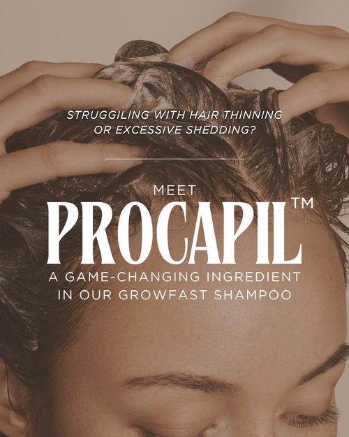 Growfast Shampoo - Strengthens Hair & Combats Hair Loss with Procapil™ | Vegan, Sulfate-Free, 8 fl. oz.