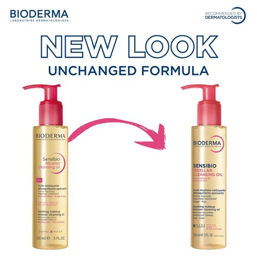 Bioderma Sensibio Micellar Cleansing Oil - Gentle Deep Cleansing Face Cleanser | 6.7 Fl Oz