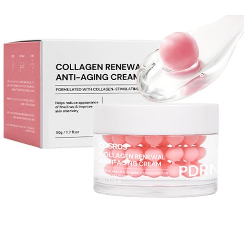 Reepic Cosmer PDRN Collagen Renewal Anti-Aging Face Moisturizer Cream with Capsule Gel, Korean Skincare for Deep Hydration and Skin Repair, 50g, 1.7 fl oz