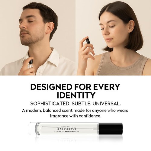 OCTAVIA MORGAN L’AFFAIRE Eau de Parfum - Floral Sweet Fragrance with Jasmine, Saffron, Amberwood & Vegan Ambergris - Travel Size Clean, Vegan & Long-Lasting Spray Perfume for Women & Men - 10ML