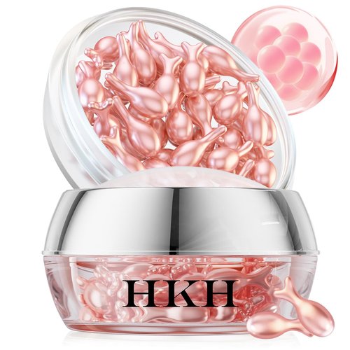 HKH Retinol Serum Capsules - Anti-Aging Face Serum with Vitamin A & E for Smoother, Firmer Skin | 38 Travel-Friendly Capsules