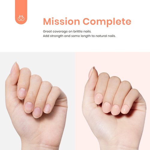 Beetles Builder Gel for Nails-Cover Nude Translucent 8 in 1 Nail Thickening Strengthening Building Apex for Beginner DIY Salon at Home,Natural Nude Builder Nail Gel, UV & LED Lamp Cured Needed