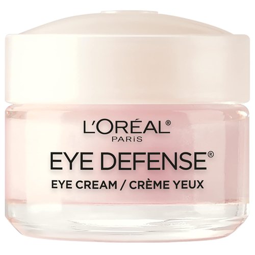 L'Oreal Paris Eye Defense Cream - Caffeine & Hyaluronic Acid for Bright Eyes | 0.5 oz
