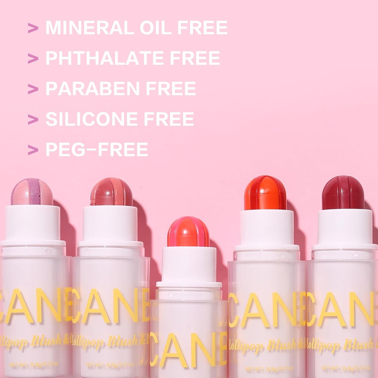 UCANBE Cream Blush Stick - Purple Duo-Tone Multi-Use Makeup for Cheeks & Lips | Hydrating, Lightweight, Long-Wearing