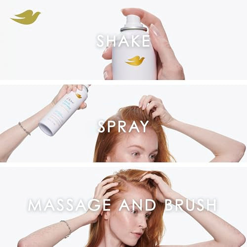 Dove Dry Shampoo for 2 Count for Oily Hair Volume & Fullness for Refreshed Hair 5 oz