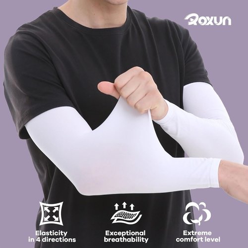 ROXUN Arm Sleeves - Cooling UV Sun Protection Compression Gear for Men & Women
