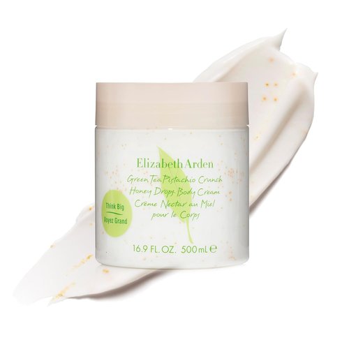 Elizabeth Arden Green Tea Body Cream - Pistachio Crunch Honey Moisturizer for Dry Skin, 16.9 oz.