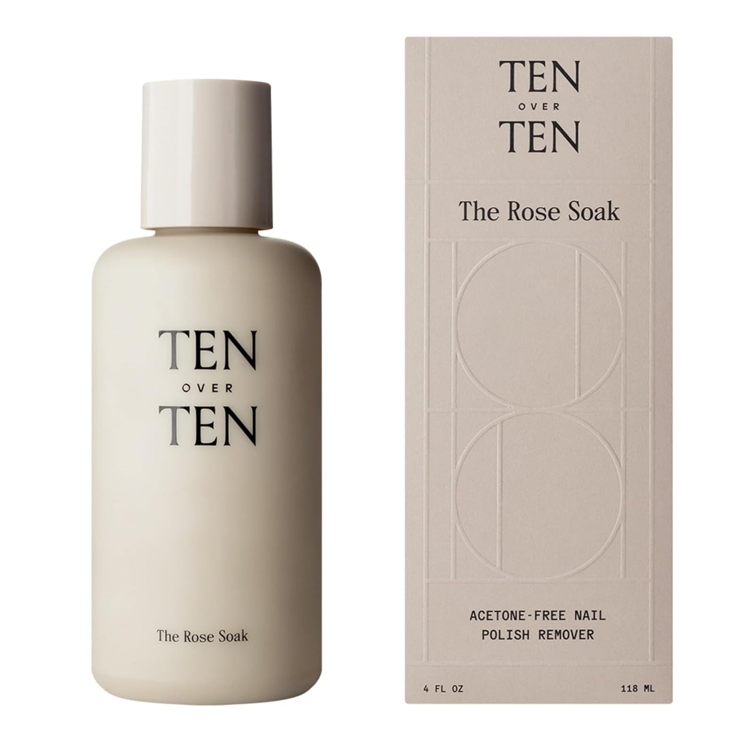 Tenoverten - Acetone-Free Nail Polish Remover | Clean, Natural & Non-Toxic Formula (4 fl oz | 118 ml)