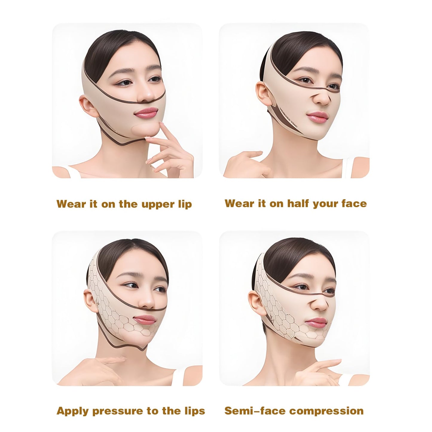 V-Line Lifting Chinstrap,Reusable V Line Lifting Mask with Chin Strap,Chin strap 23-27 Inches (Mickey color)