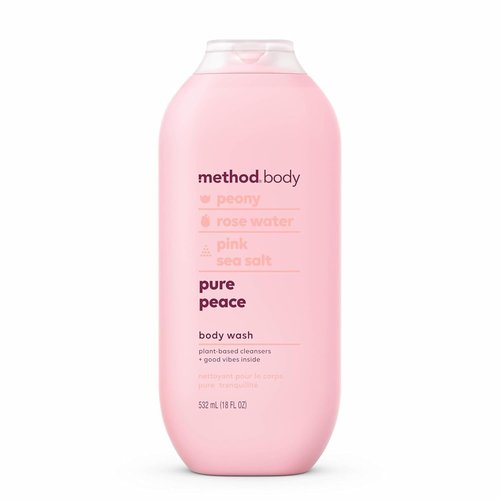 Method Body Wash - Pure Peace | Paraben & Phthalate Free, 18 oz for Refreshing Cleanliness