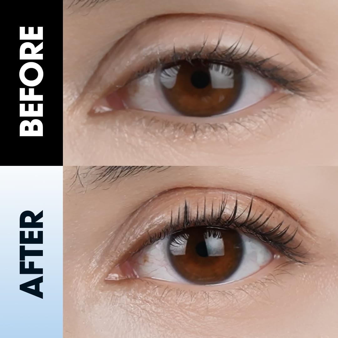 AirFixing Mascara - Smudge-Resistant Tubing Formula | 0.5mm Precision Brush | Easy Warm-Water Removal | 8.5g | Made in Korea (Black)