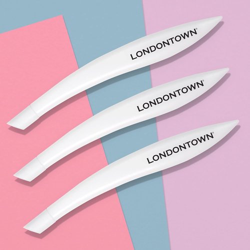 LONDONTOWN Cuticle Pusher Tool - Professional Grade Plastic with Rubber Finish Tip | Precision Manicure Stick