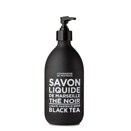 Compagnie de Provence Liquid Soap - Extra Pure Black Tea - 16.7 Fl Oz Glass Pump Bottle