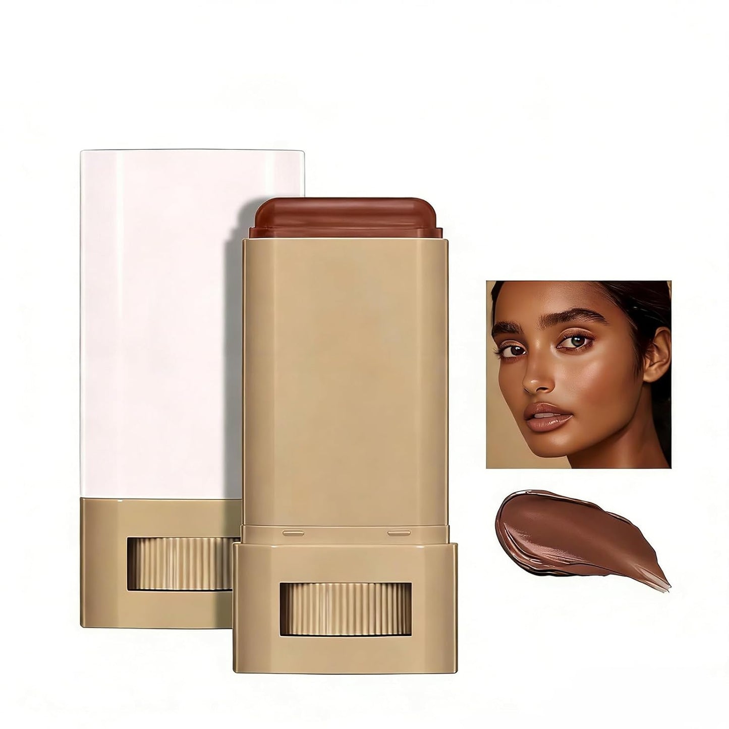 Skiennix Serum Beauty Balm - Lightweight Tinted Moisturizer Stick for Natural Finish | Multiuse Contour Foundation