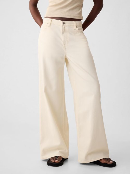Gap Women's Mid Rise Baggy Denim Jeans - Comfortable Fit | Versatile Style for Everyday Wear