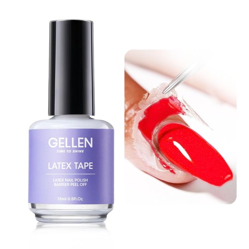 Gellen Liquid Latex | Peel Off Cuticle Guard for Nail Polish | 15ml Skin Barrier Protector